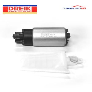 DFP4300 FUEL PUMP, DREIK. ISUZU - TROOPER / MAZDA - 323, MX-5 / MITSUBISHI - LANCER, OUTLANDER / NISSAN - BLUEBIRD, SUNNY / SUZUKI - GRAND VITARA, JIMNY, SWIFT * (4G15, 4G64, 6VE1, BA, GA13DE, L4, NA, SR18DE, SR20DE, V6)