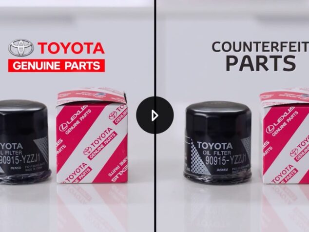 Oil Filters Toyota Genuine vs Counterfeit